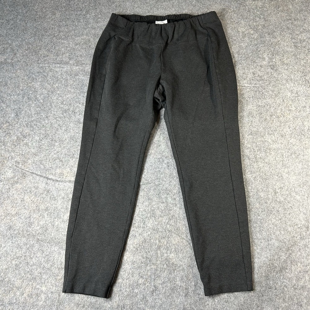 J Jill Ponte Leggings Womens XL Gray Stretch Career Pull On Pant